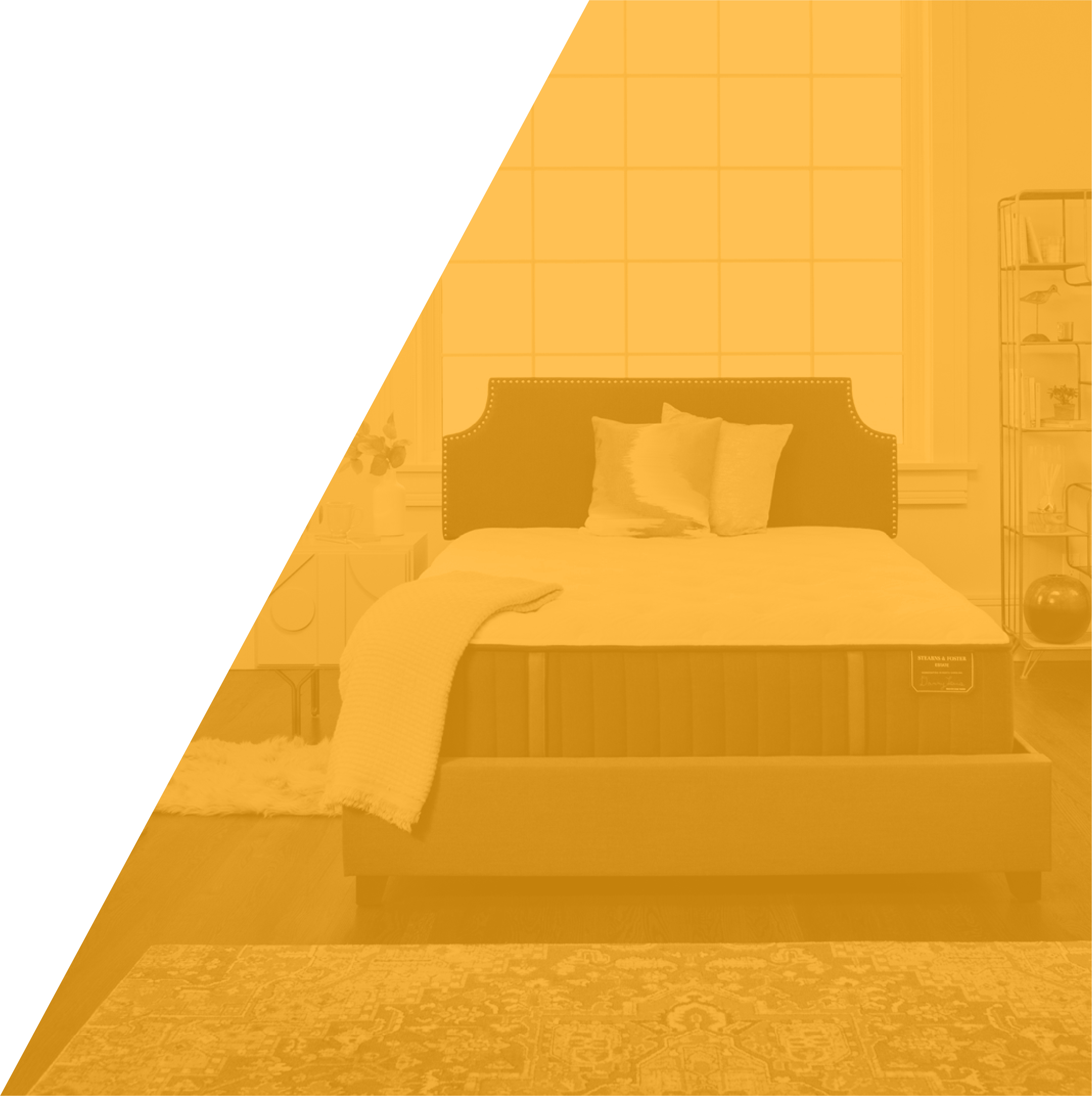 Stearns & Foster mattress in bedroom